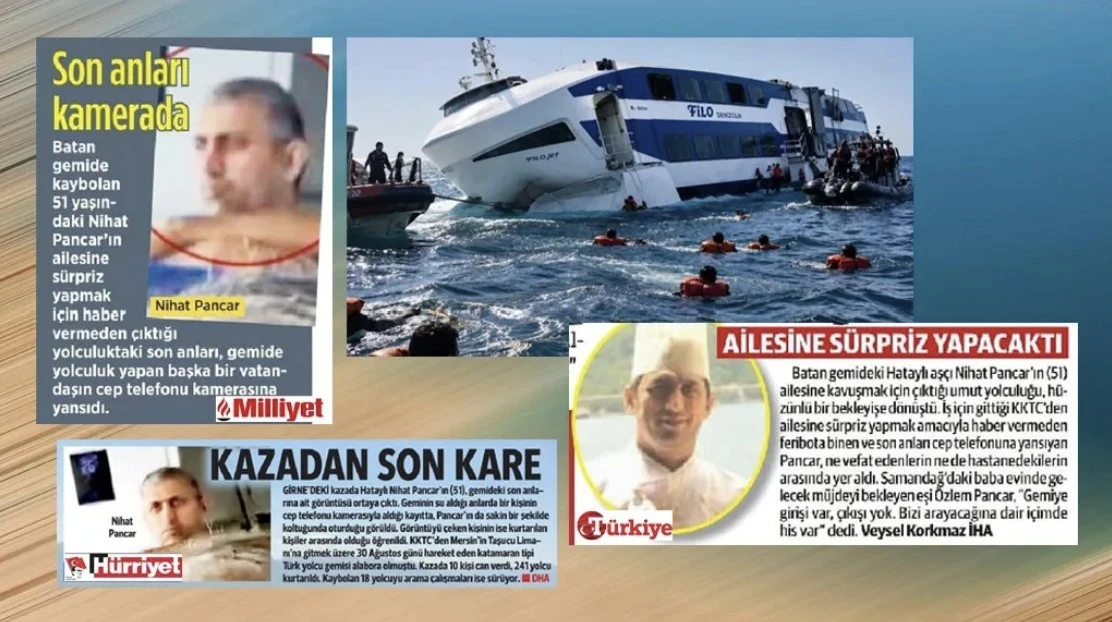 Gemi kazasında asıl s&uuml;rprizi medya yapmış - Faruk Bildirici yazdı