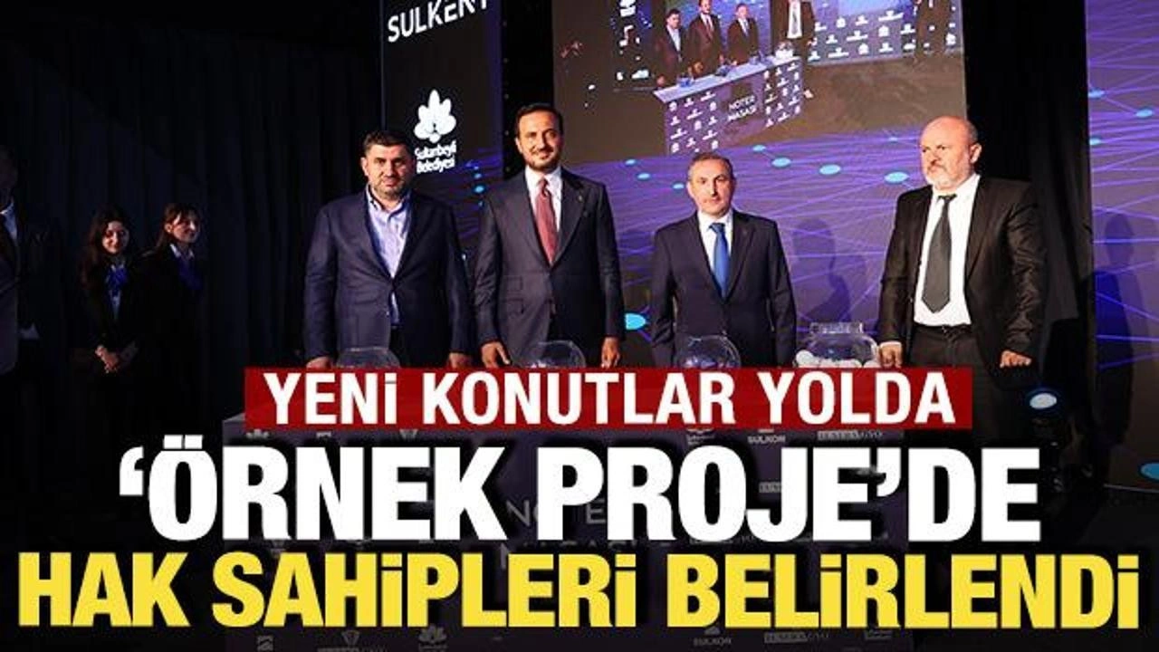 '&Ouml;rnek proje'de kuralar &ccedil;ekildi: Yeni konut projesi yolda