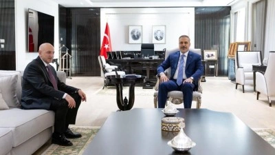Bakan Fidan Ankara İl Emniyet M&uuml;d&uuml;r&uuml; Y&uuml;ksek'i kabul etti
