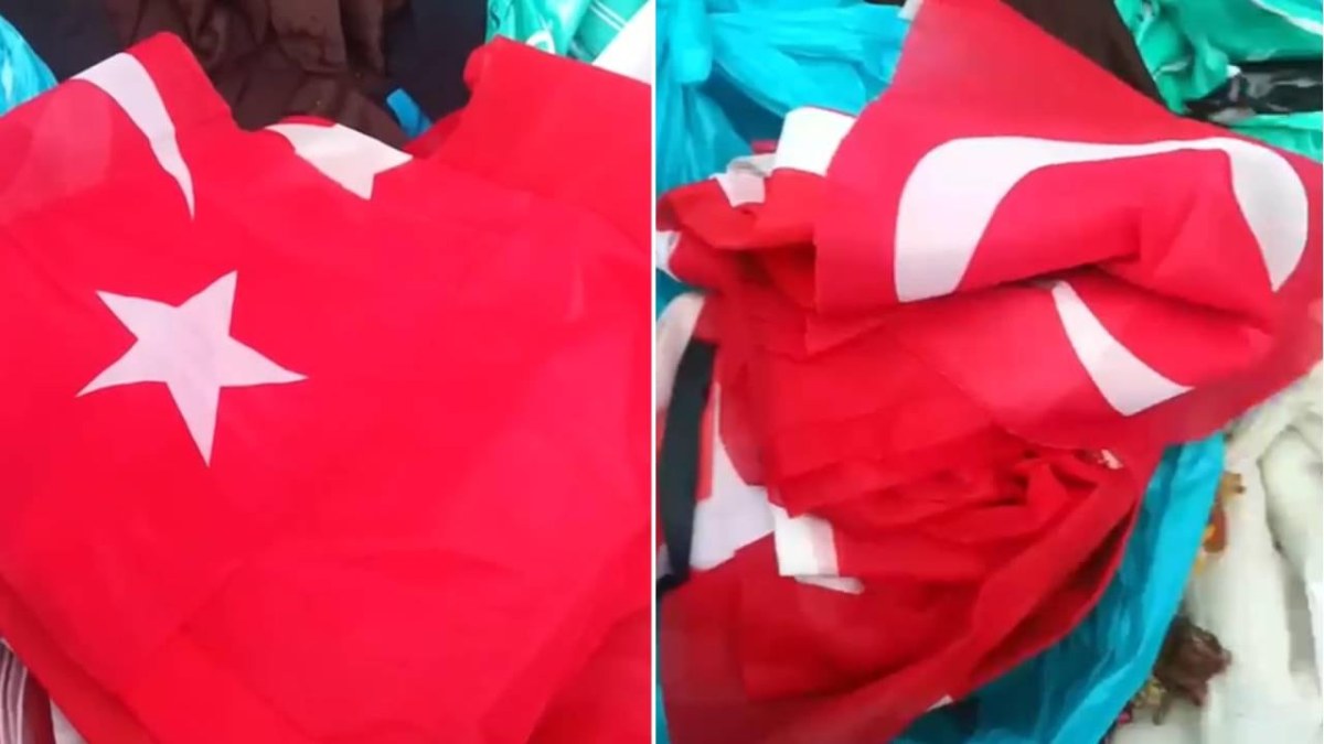 Bayrak provokasyonunun altından kendisi &ccedil;ıktı: 'Vatan hainleri' diyerek paylaşım yaptı