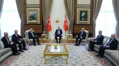 Cumhurbaşkanı Erdoğan, Kulubayev'i kabul etti