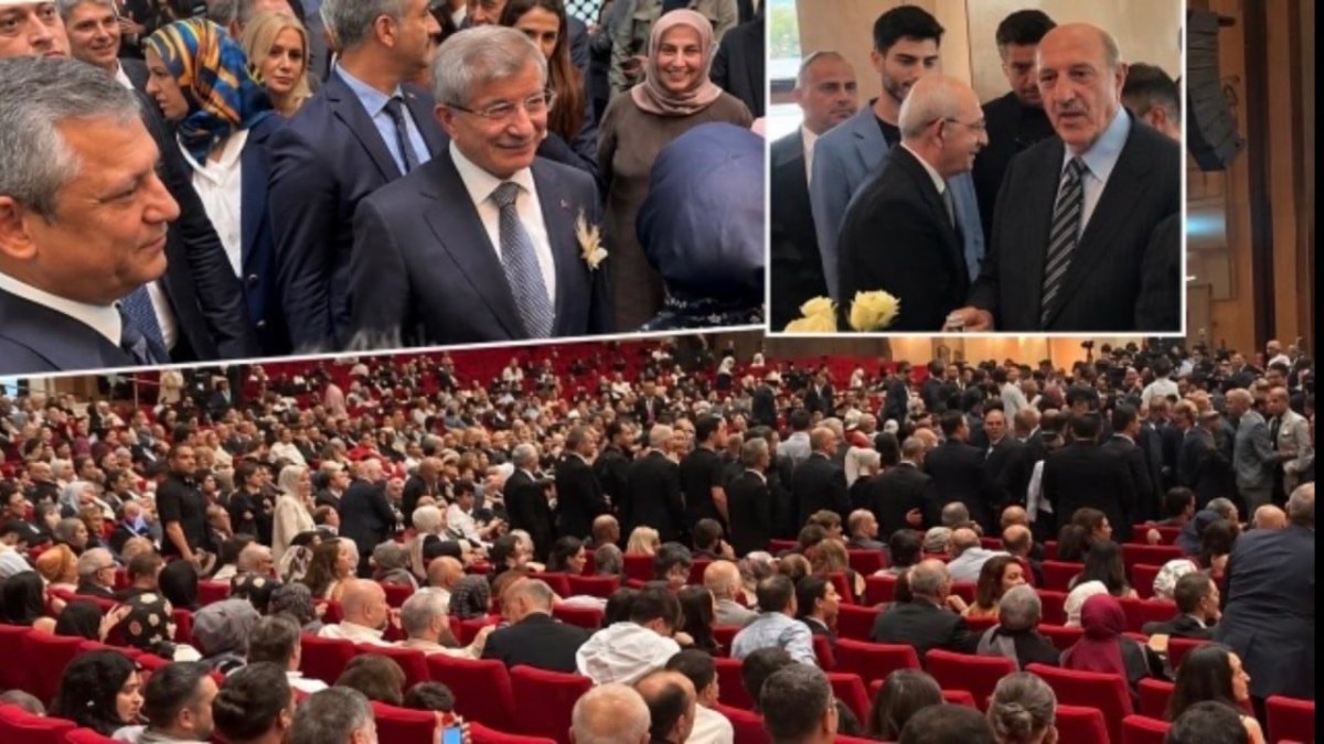 Davutoğlu'nun d&uuml;ğ&uuml;n&uuml;ne Erdoğan gitmedi, Kılı&ccedil;daroğlu ve &Ouml;zel selamlaşmadı