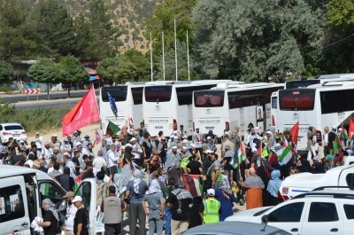 Filistin Konvoyu Mardin&rsquo;de: Sıradaki durak Habur Sınır Kapısı