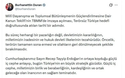İletişim Başkanı Duran: &Ouml;ncelik, ter&ouml;r&uuml;n tamamen sona ermesidir
