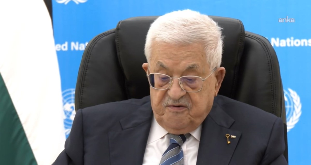 Mahmud Abbas, BM Genel Kurulu'na video mesajla hitap etti: "Filistin halkı yerinden edilmeyi kabul etmeyecek"