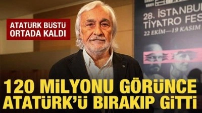 M&uuml;jdat Gezen, 120 milyonu g&ouml;r&uuml;nce Atat&uuml;rk'&uuml; bırakıp gitti