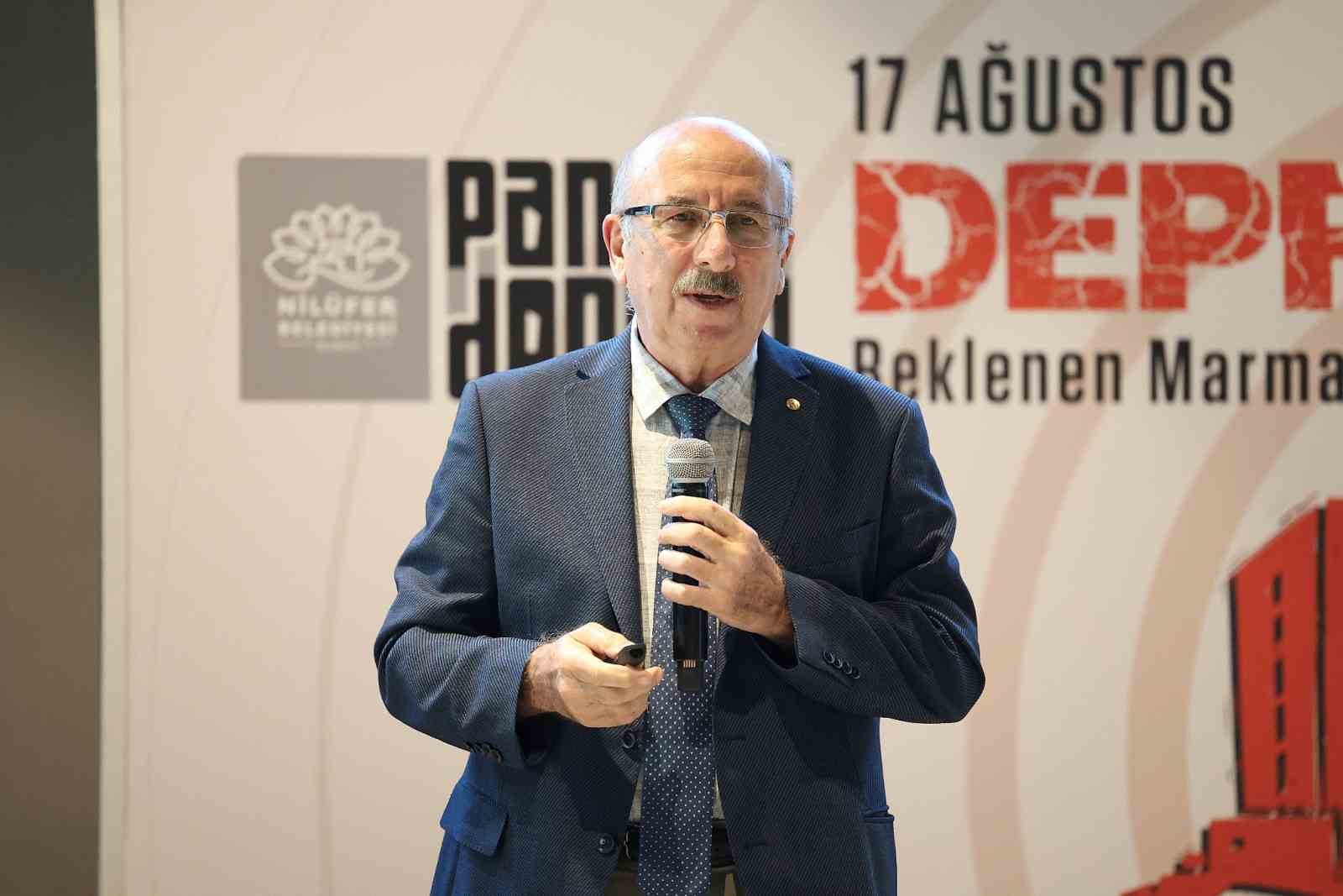 Nil&uuml;fer&rsquo;de Prof. Dr. Okan T&uuml;ys&uuml;z&rsquo;den deprem uyarıları