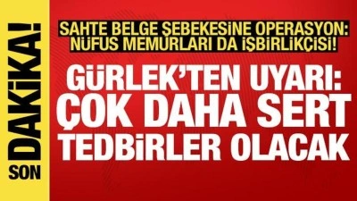 N&uuml;fus memurlarıyla iş birliği yaparak sahte belge hazırlayan 31 kişiye g&ouml;zaltı