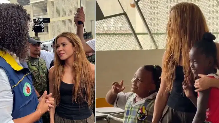 Shakira deprem b&ouml;lgesi i&ccedil;in harekete ge&ccedil;ti: &Uuml;niversite ve 10 okul yeniden yapılacak