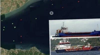 Silivri a&ccedil;ıklarında ticari iki gemi &ccedil;arpıştı