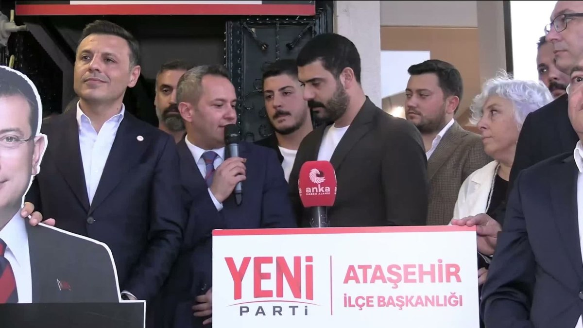 YENİ Parti Ataşehir İl&ccedil;e Başkanlığı a&ccedil;ıldı... &Ouml;zg&uuml;r &Ccedil;elik: Demokratik bir T&uuml;rkiye'yi inşa edeceğiz