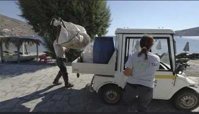 Yunan adası Tilos: &Ccedil;&ouml;p sorununu &ccedil;&ouml;zd&uuml;