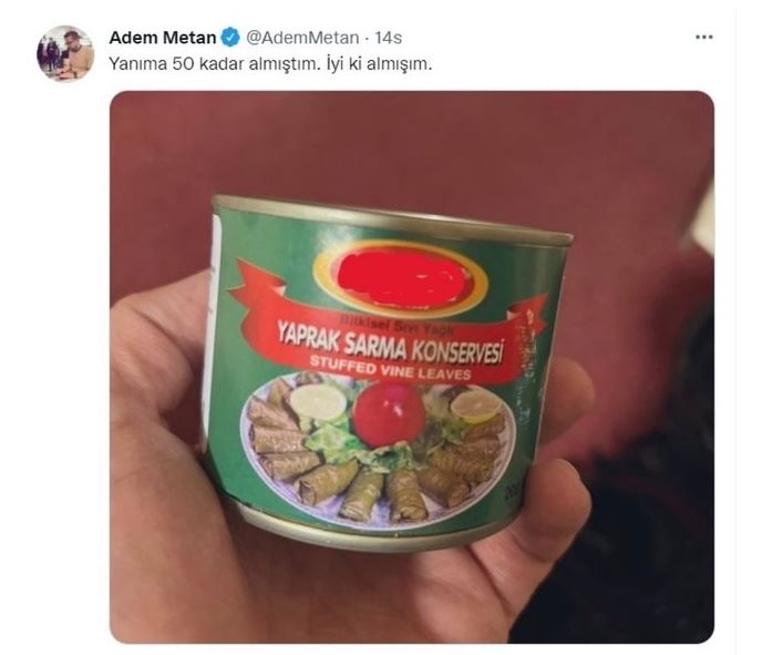 Gazetecinin, savaş bölgesinde yaprak sarma markası gösteren fotoğraf paylaşması doğal mı? – Faruk Bildirici